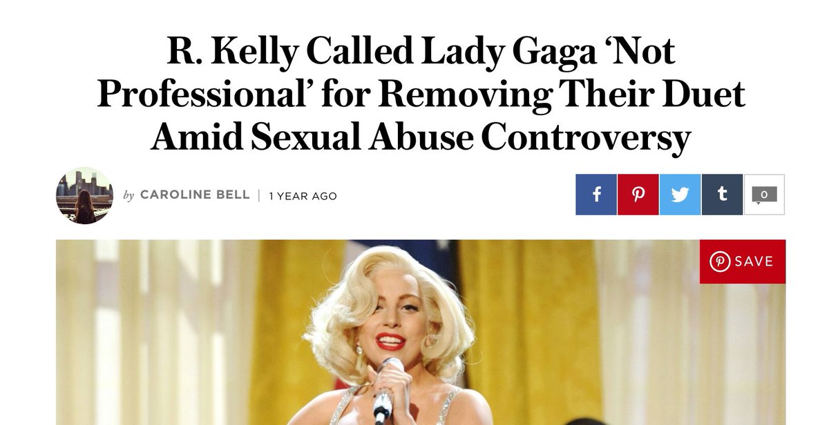 Think of this in regards to a Scooter reviving R. Kelly’s career in 2013 by adding him to a Justin Bieber track.Every other artist who worked with Kelly apologized, including Gaga (a survivor herself) who removed their duet from streaming & was then attacked for doing so.