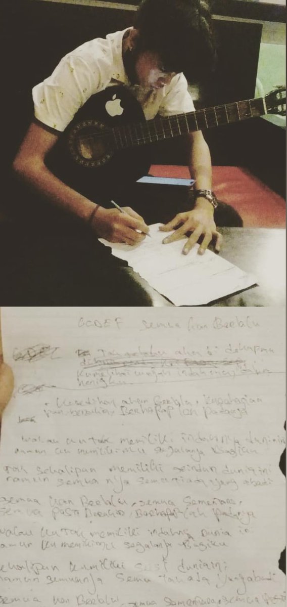 Sedikit Wejangan dari kata kata bg <a href="/ari_lesmana/">Ari Lesmana</a> yang membuat saya berkarya,dan cuek terhadap yg tak menyukai nya, "Cuek aja,mereka yg gabisa bikin karya,cuman bisa nya bikin anak" Bismillah🙏,#berkaryadarirumah 
Dan beliau pernah berkata, "Ketika lu gak bergerak ,Gua bergerak!