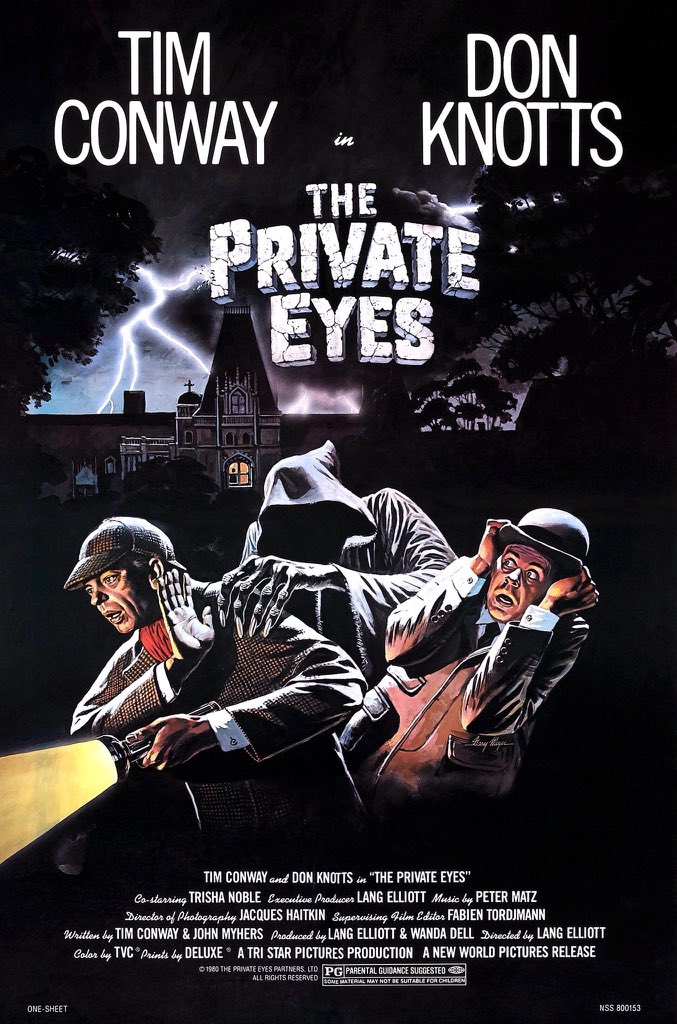 FilmNewsNos's tweet photo. 🎬MOVIE HISTORY: 40 years ago today, April 17, 1980, the movie ‘The Private Eyes’ opened in theaters!
#DonKnotts #TimConway #TrishaNoble #JohnFujioka #BernardFox #GraceZabriskie #StanRoss #IrwinKeyes #SuzyMandel https://t.co/1cUu8OwN5z