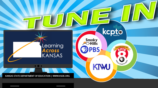 Kansas parents! Check out Learning Across Kansas. A new program produced by Kansas PBS stations and featuring Kansas teachers presenting fun and engaging learning activities for kids PreK-12. Details: bit.ly/3ct4Mj4 #LearningAcrossKansas #KansansCan