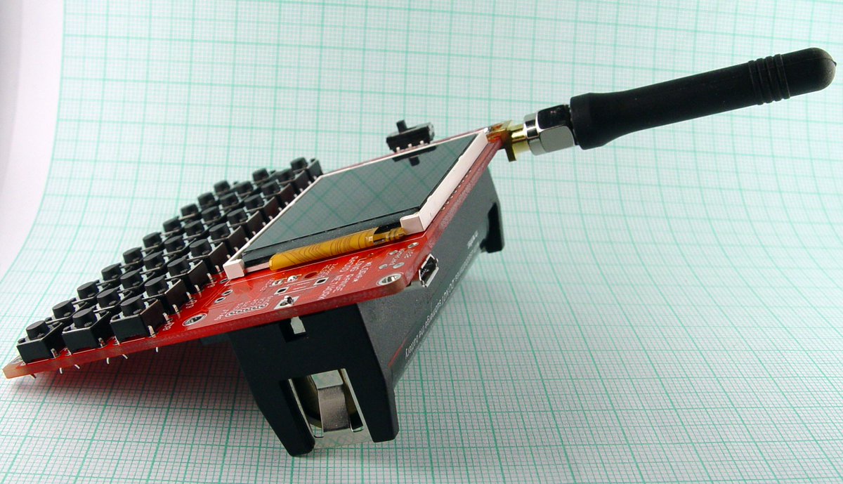 bobricius's tweet photo. #Armachat - offgrid standalone QWERTY chatboard. Super simple only RFM95 LORA radio and SAMD21. Assembled :) and looks all working. #PCBWay3rdPCBDesignContest Manufactured in @PCBWayOfficial https://t.co/ZEt5DKaGy5