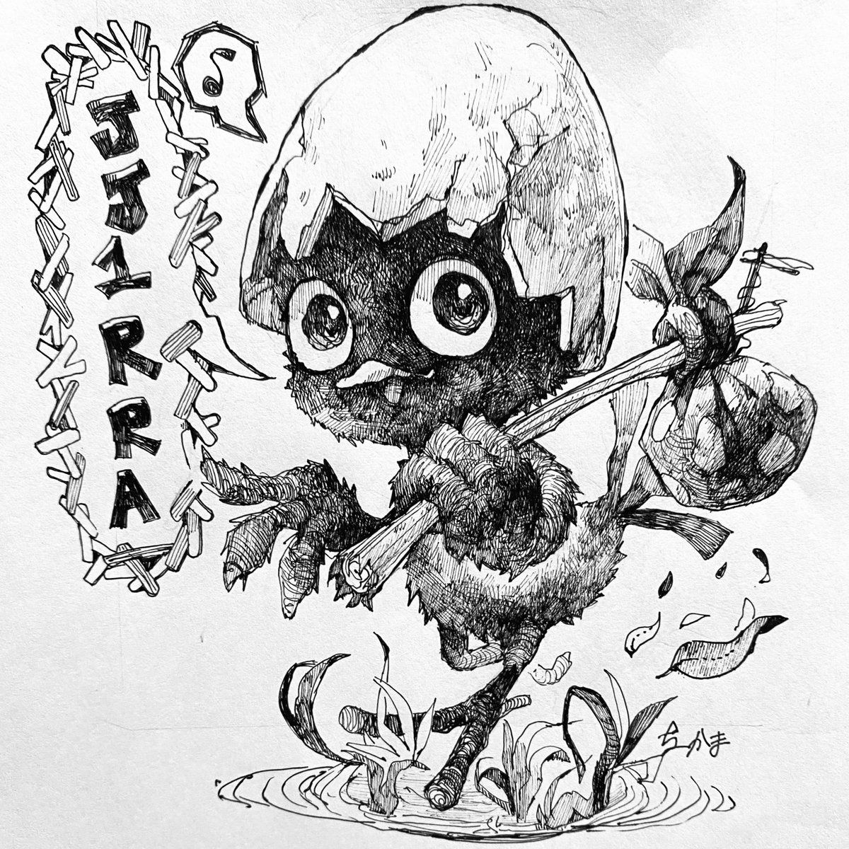 Jj1rra 娘のオリジナルデザインです 昔のキャラクターのカリメロ風 気に入っています