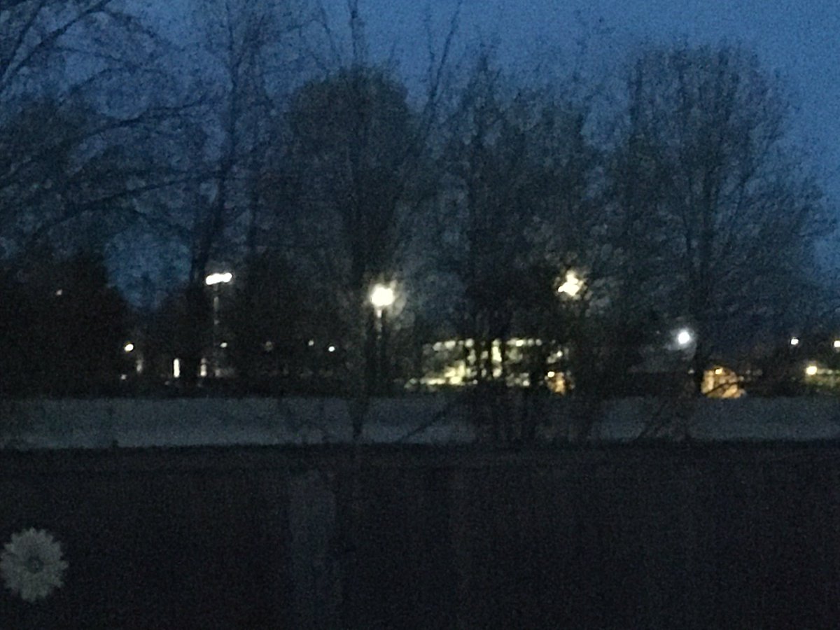 EHKrueger's tweet photo. Not the best picture of District Stadium from my house, but still a great tribut to the Class of 2020! #BeTheLightWA https://t.co/l88AfGldzB