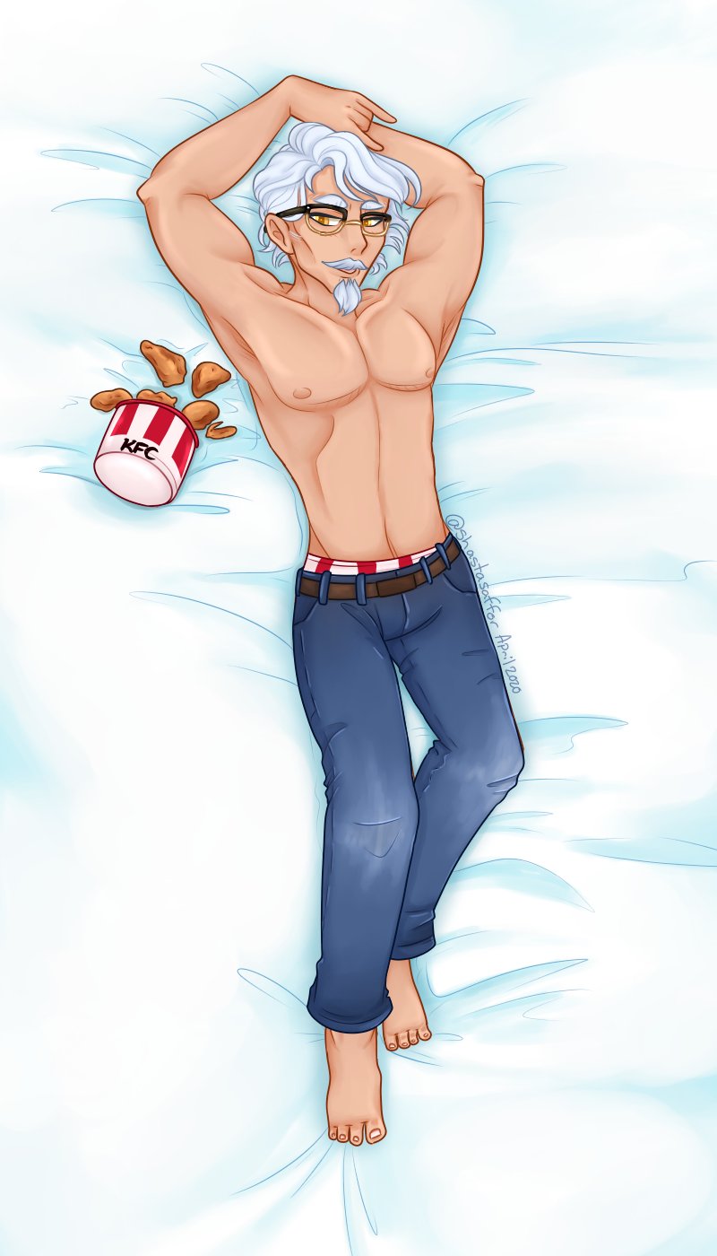 Shastasaffor Twitterren In My Defence They Made A Game About Colonelsanders So I Couldn T Resist Making A Dakimakura Of Him Im Not Gunna Lie I May Or May Not Actually Make