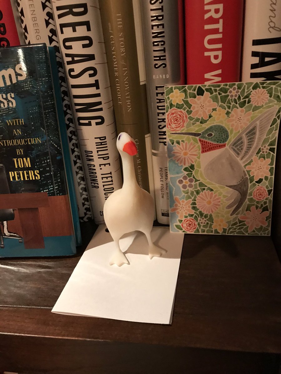 Reggie's tweet image. I have a great goose in my office.  A wonderful gift celebrating a great game.