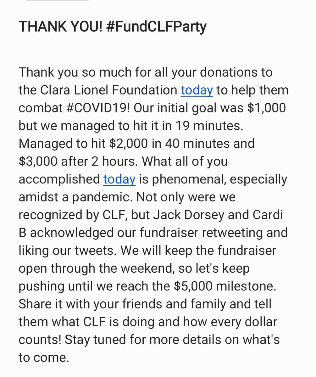 AntiKunta's tweet image. Thank you to everyone for #PullingUp today to the #FundCLFParty! The party will still go on! We’re going to be pushing to hit $5000 for the rest of the weekend, and we’ll have another peak spam hour same time tomorrow, 5PM EST. #PullUpNavy ⚓️🤍!