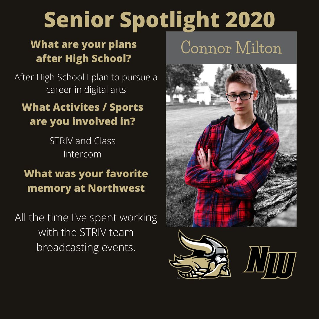 VikingsNW's tweet photo. It’s time to spotlight a few more Viking Seniors... We are so proud of our class of 2020. #SeniorSpotlight #ginwvikings https://t.co/c78NlYdRVm