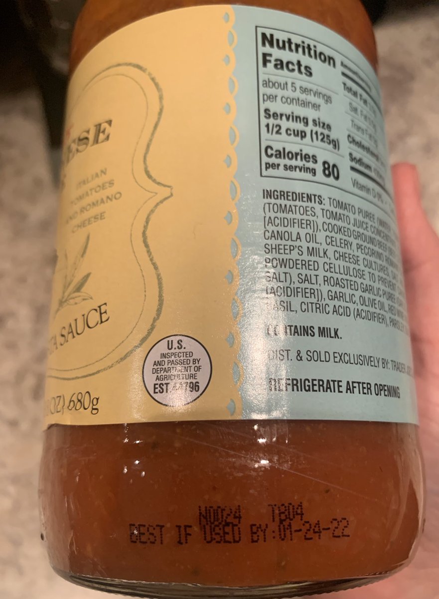 jpatrone13's tweet photo. interested to see which one will expire first. this bolognese sauce or the nightmare we’re all living. https://t.co/HB008lQbqF