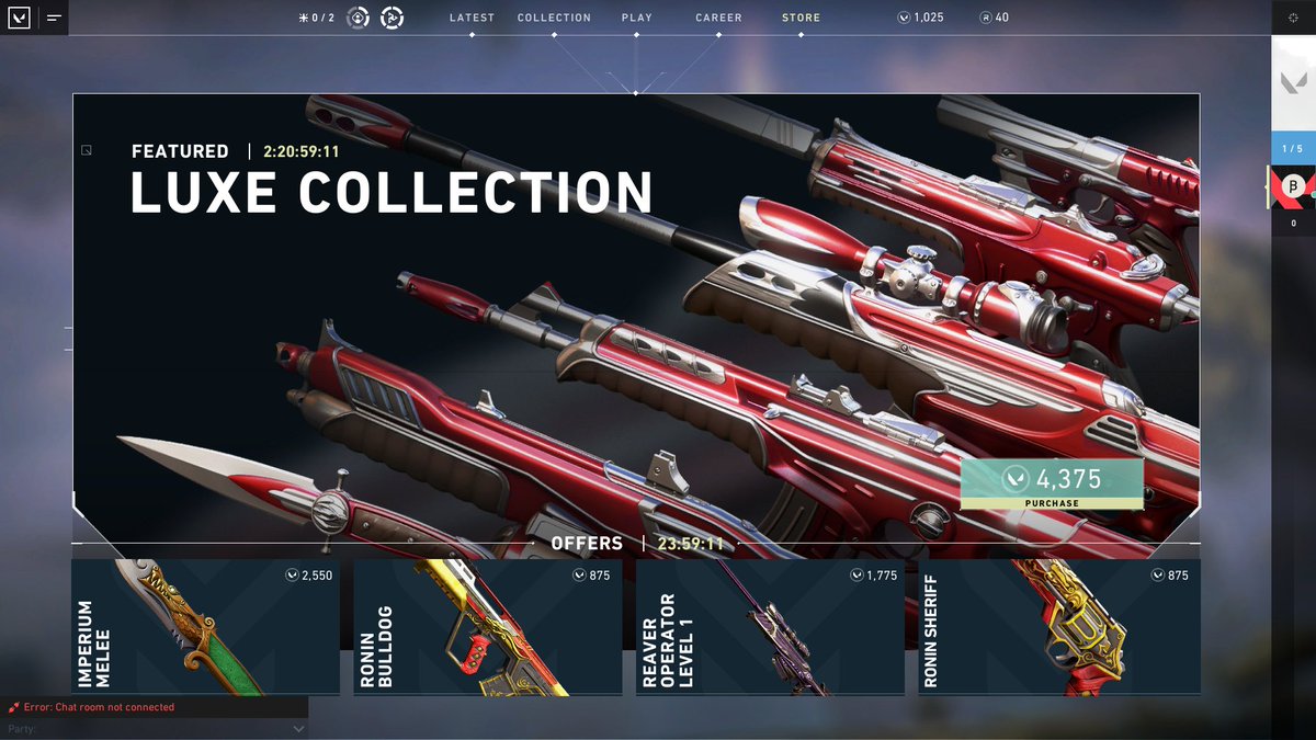 Store_Valorant's tweet photo. April 17 valorant item shop https://t.co/6m4BbRXaaC