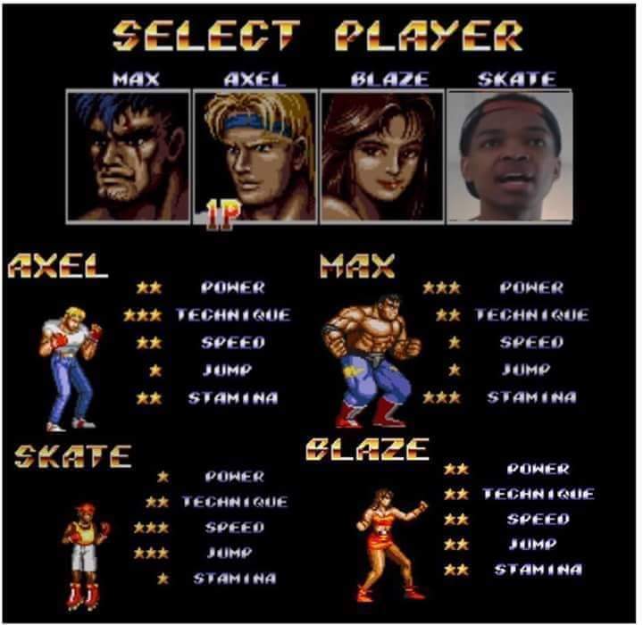 ElChakotay's tweet photo. In honor of Streets Of Rage 4 coming out on the 30th, I figured I would share this funny edit someone made of me. They did me so dirty 😂 https://t.co/WSsLvnZjMN