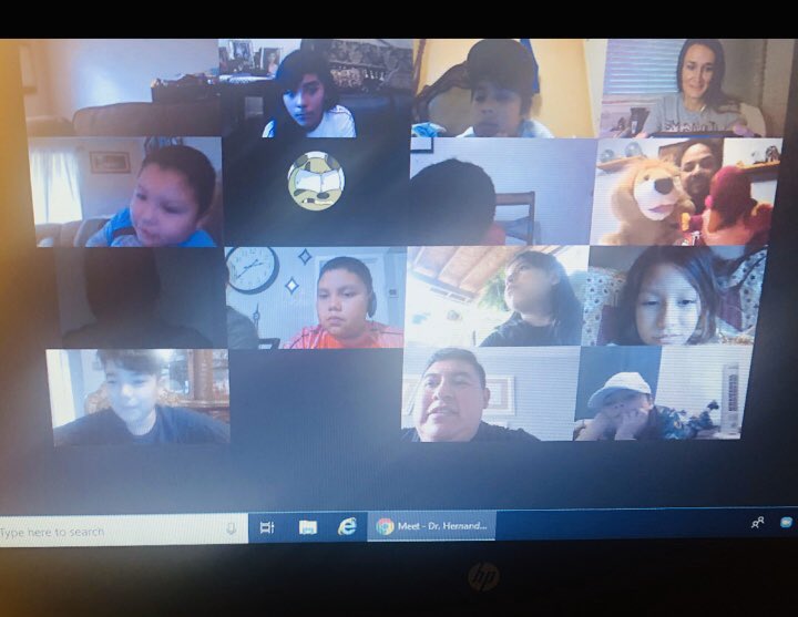 HdzMaestro's tweet photo. Our class puppets joined our #GoogleMeet today! Leo, Weeble Wobble, and Baby Leo! Big thanks to our admin intern, @c_maldonado_1, and counselors, Mrs. Ijeoma and @RCarrizales80 for visiting us as well @NISDCable @NISD @WeGoPublic #distancelearning #CableLegends #NISDatHome https://t.co/N8293PPHco