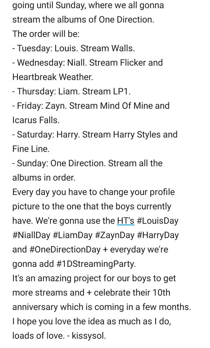 mileneshiplarry's tweet photo. @slow_hands28 i mean by the thing I'm doing it is. it's like to just support the boys and stuff, and I've been doing it since the #OneDirectionOnlineConcertStayAtHome so yeah, tomorrow is 1d day for me :)))) https://t.co/Nt5HaMdBvC