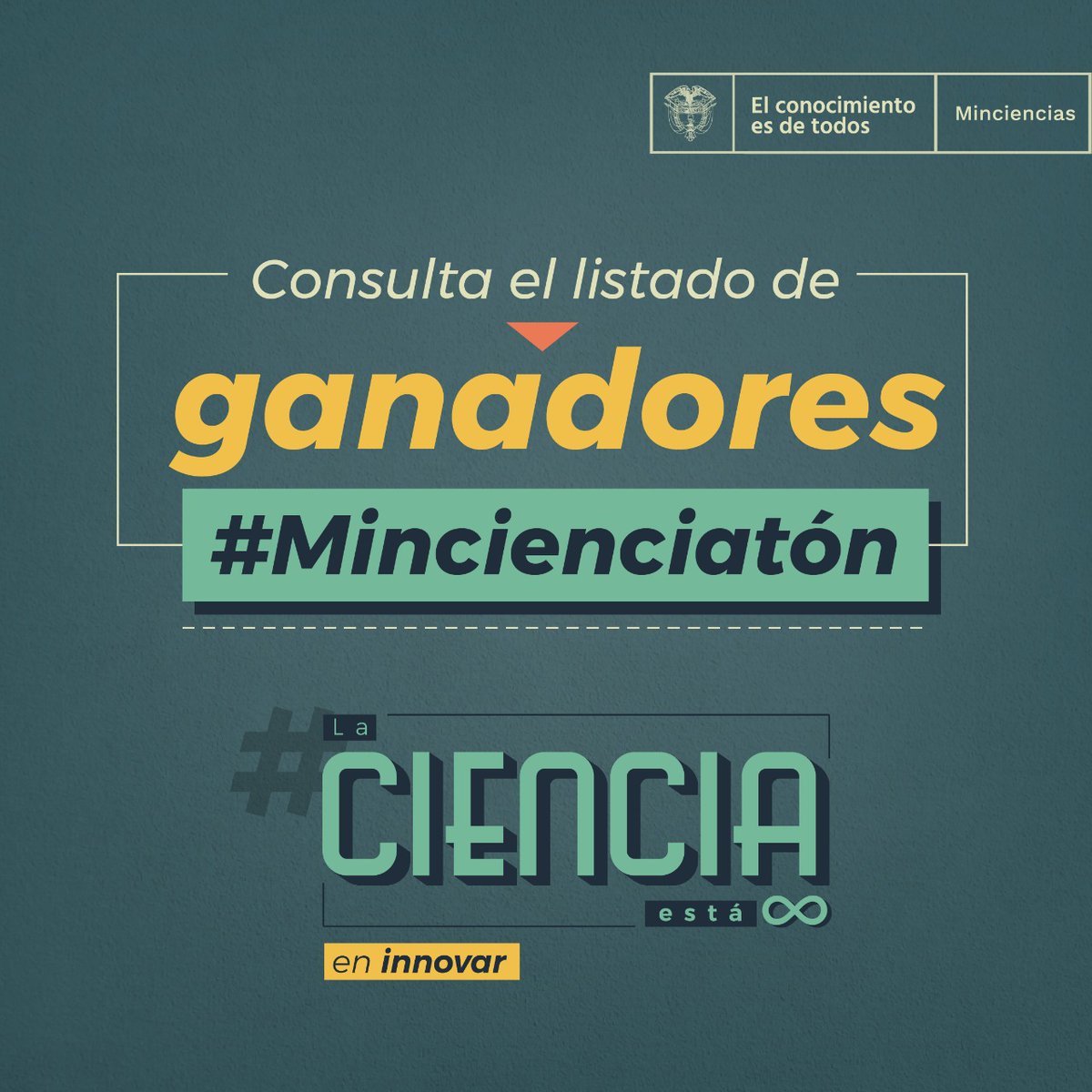 MincienciasCo's tweet photo. Fueron 25 proyectos innovadores y disruptivos los seleccionados en #MinCienciatón, para hacer frente a la situación actual de #Colombia ¡Conócelos!➡️ https://t.co/qMrsQJFHhw https://t.co/acFyNvh3Mn