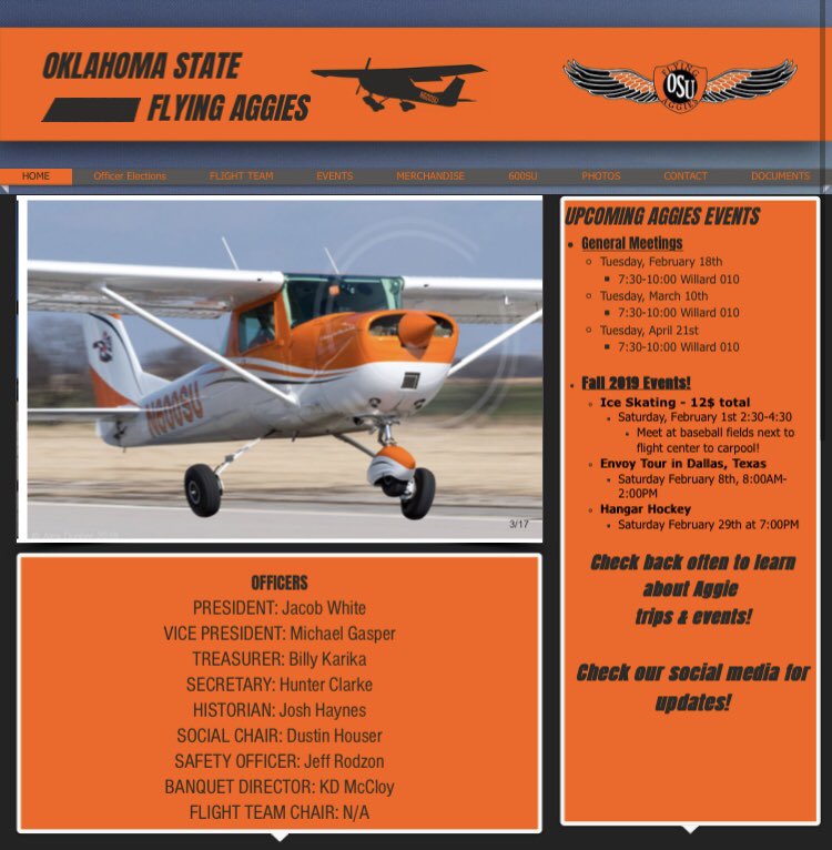 OSUFlyingAggies's tweet photo. Hello everyone! We hope you all are staying safe as classes have continued online. Because of this, we will be having our officer elections for next year online as well. Head over to https://t.co/HAYGrMi3oN for all information concerning the upcoming elections!! https://t.co/lAbYWqdwaQ
