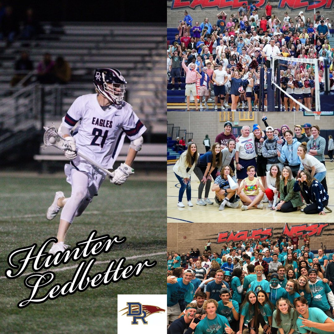 DRHS_Athletics's tweet photo. Today's Senior Spring Athlete Shout Out- Hunter Ledbetter, Men's Lacrosse and Super Fan.  Hunter is what high school is all about. He has grown through the years to be an amazing young man and a great leader for Dakota Ridge school spirit!  He has left a legacy for our school! https://t.co/XegGLyC8Jo