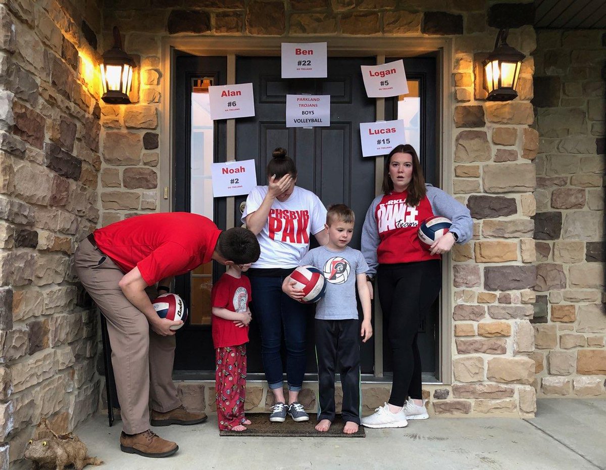 Parkland High School Boys Volleyball (@parklandvb) on Twitter photo Celebrating <a href="/ParklandSchools/">Parkland Schools</a> Class of 2020! Thank you Alan, Ben, Logan, Lucas, and Noah. #ParklandPride #PIAATogether #blooper Celebrating <a href="/ParklandSchools/">Parkland Schools</a> Class of 2020! Thank you Alan, Ben, Logan, Lucas, and Noah. #ParklandPride #PIAATogether #blooper
