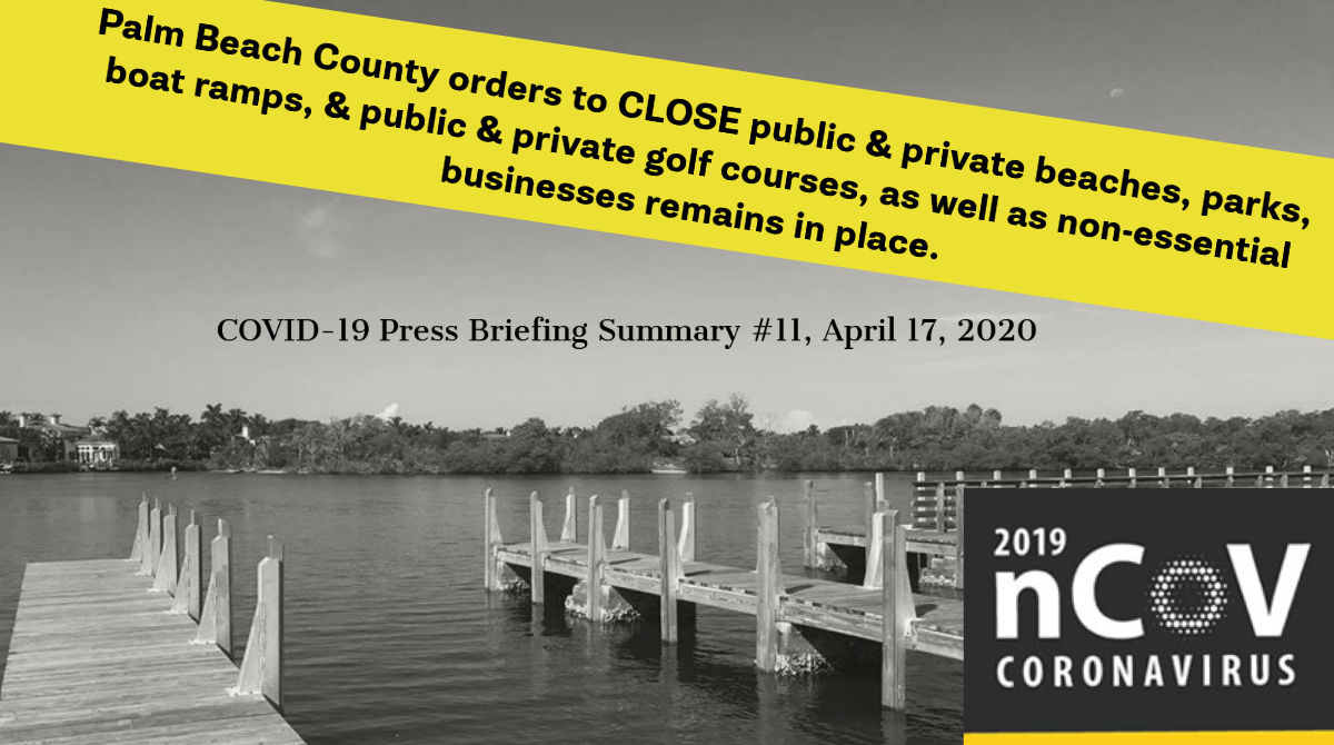 During a news conference today, #PBC Mayor Dave Kerner announced the local state of emergency has been extended for a sixth time (Day 35). More details at link. ow.ly/JV3150zhFxj #PBCGov #COVID19PBCSafety #FlattenTheCurve #SocialDistancing #COVID19PBCUpdate