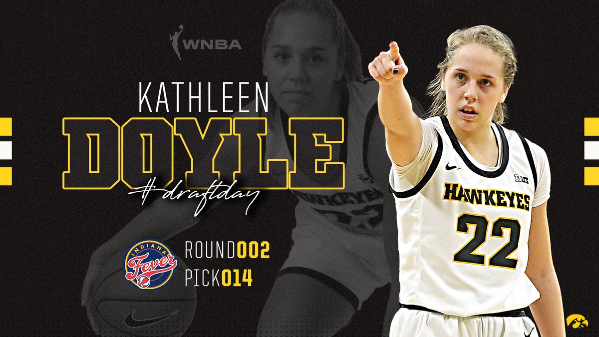 With the 14th overall pick in the 2020 #WNBADraft, the <a href="/IndianaFever/">Indiana Fever</a> select <a href="/KDoyle_11/">Kathleen Doyle</a>! 

#Hawkeyes #FightForIowa