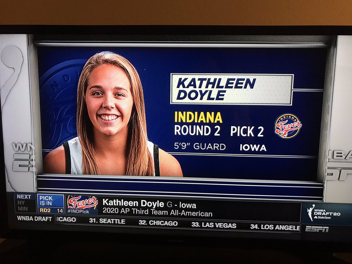 Mia O'Brien (@miaobrientv) on Twitter photo Me to <a href="/beebritt34/">Brandee Saunders (Britt)</a>, 2 minutes ago:
“Yeah, I’ll keep watching #WNBADraft until <a href="/KDoyle_11/">Kathleen Doyle</a> gets drafted, however long that is”
*2 minutes later*
#HawksByAMillion Me to <a href="/beebritt34/">Brandee Saunders (Britt)</a>, 2 minutes ago:
“Yeah, I’ll keep watching #WNBADraft until <a href="/KDoyle_11/">Kathleen Doyle</a> gets drafted, however long that is”
*2 minutes later*
#HawksByAMillion