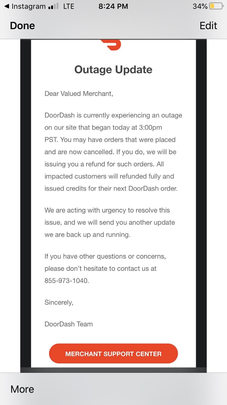 🕊 on X: Update: @Doordash phone support said that my issue was escalated  for review and that I would get a response in 48 hours. That was January 7.  It's now January