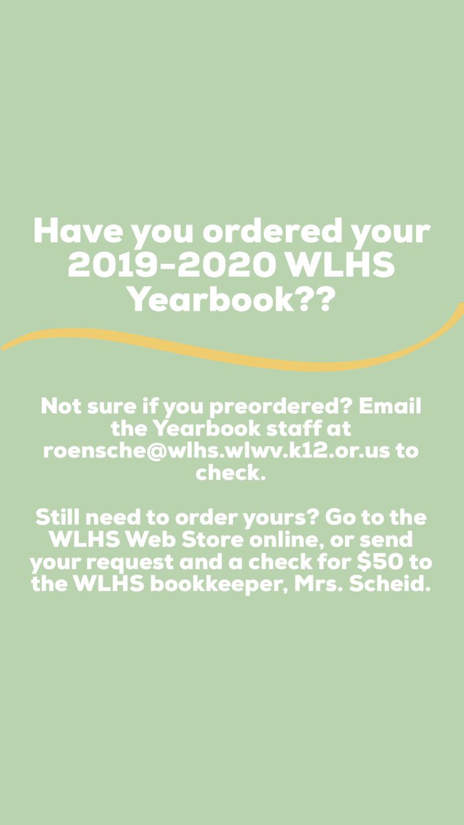 Yearbook information!