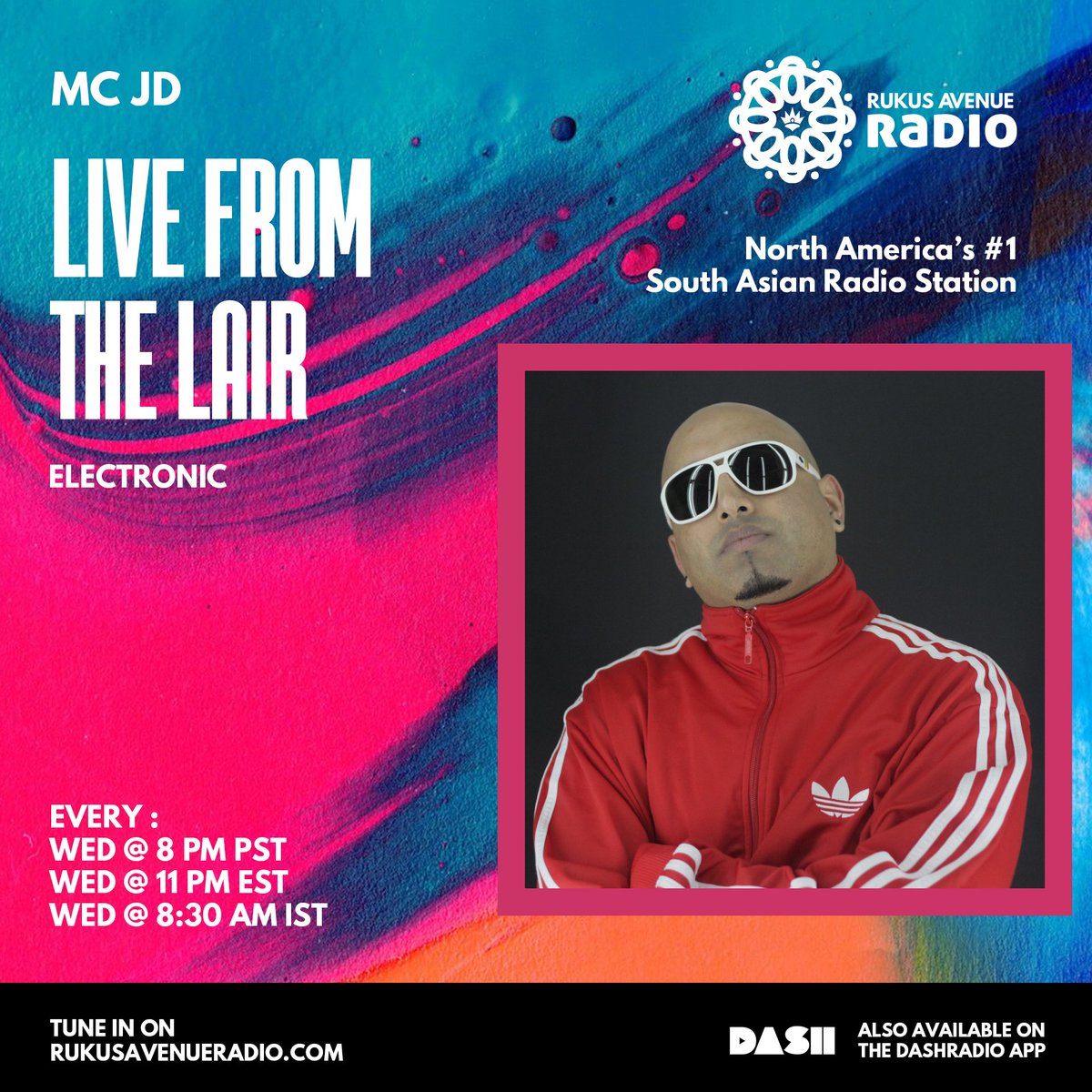 mcjd's tweet photo. If you missed any of my past episodes check out @RukusAveRadio on line https://t.co/nDZgKHAFWe

This past Wednesday I had a sick #dnb mix from @iSmashHouse very own #priordamage

Along with some exclusives!
Every Wed. 11pm EST

#RADIO #DASHAPP #DASHRADIO #INDIANELECTRONICA #dnb https://t.co/RfvWq6laCA
