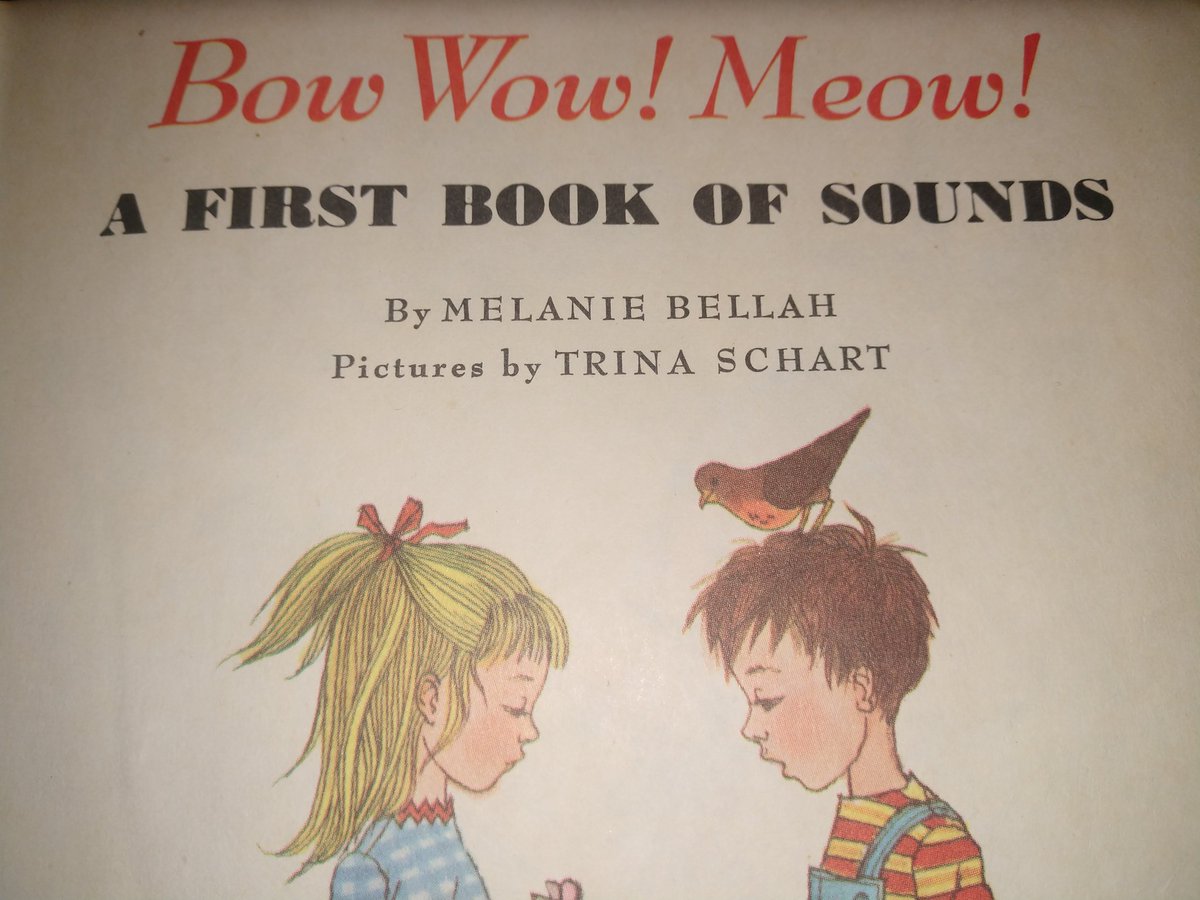 JoeTski's tweet photo. I was able to re-read this classic book to my girl. Ms. Schart, as the illustrator, of a first book of sounds, is a classic, in and of itself. Schart?!! https://t.co/NzsEab1tKi