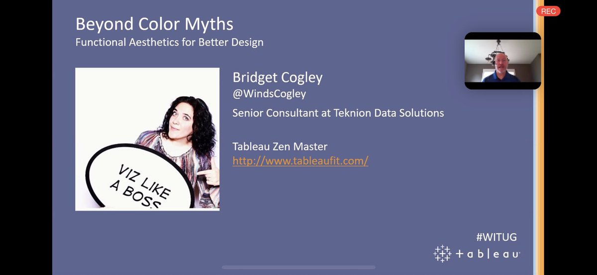 playswithdata's tweet photo. Just a quick shoutout to #WITUG for the virtual TUG today with @eleanorpd and #ironviz guys. Also loved @WindsCogley insights on color!  Attend a #vTUG to get your #datafam Hug. https://t.co/0hlIwu9UGa