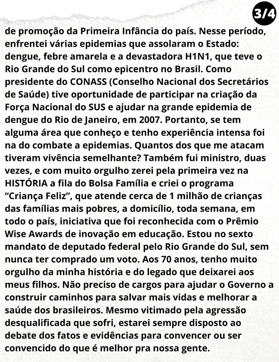 OsmarTerra's tweet photo. A minha resposta ao jornalista Ascânio Seleme que o jornal O GLOBO se recusou a publicar em formato de artigo , não dando o devido direito de resposta. Em quatro partes https://t.co/TKuvo3BBrO