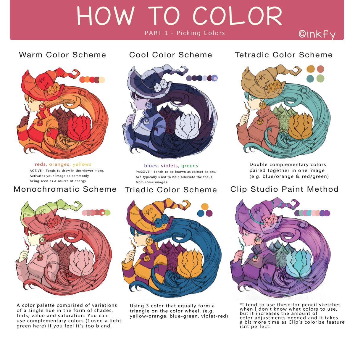 inkfycreates's tweet image. MY TUTORIAL IS done! Finished the first part of my How-To-Color Series. This is how I pick colors! Please let me know in the comments if it helped you! I&apos;d love some feedback!
You can download the high res. version of this tutorial on my Ko-Fi for free! ko-fi.com/inkfycreates