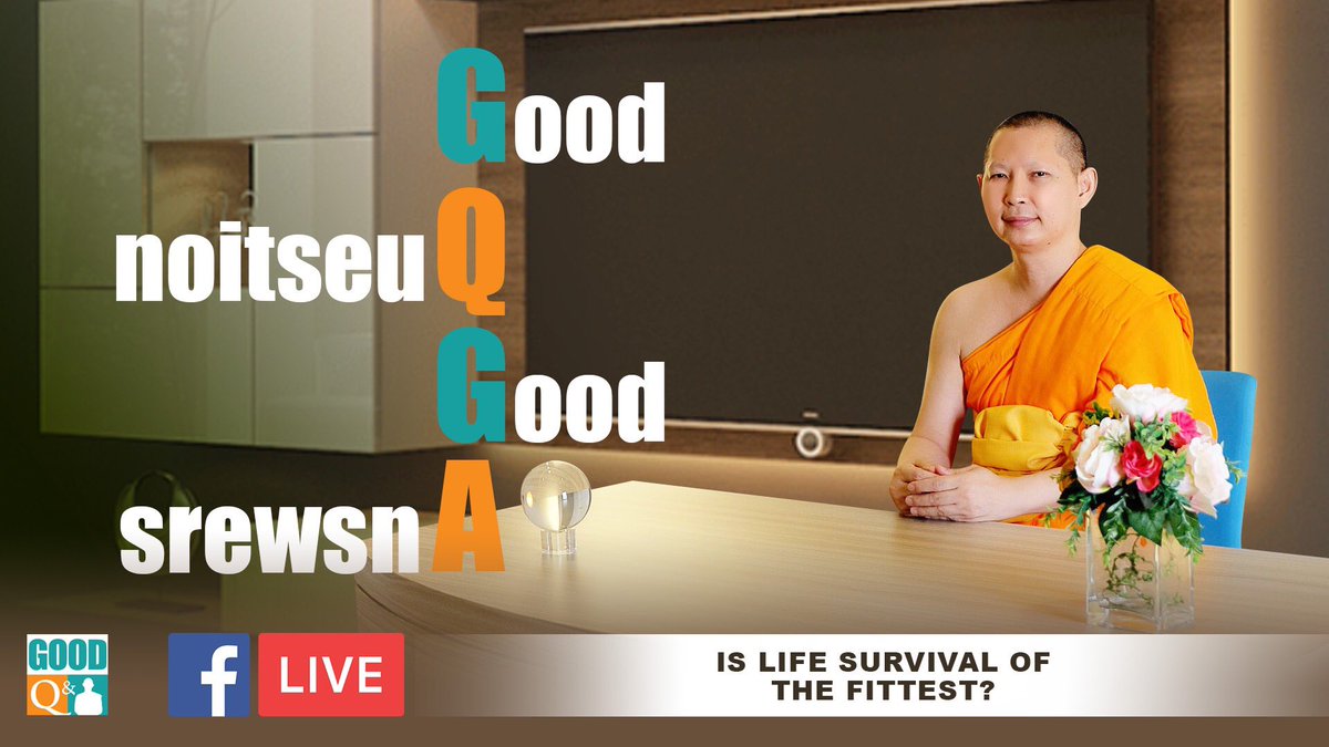 GoodQandA's tweet photo. Next Live!
April 18, 2020.
9:00 AM Saturday morning
(US Central Time)

Questions: Is life survival of the fittest?

Special Guest: Mr. Paul Polizzi

#GoodQandA #meditation #inspiration #peace #GTM #COVID 
#innerpeace #dhamma #buddhist #Mindfulness #Buddhism https://t.co/ba51pHvCON