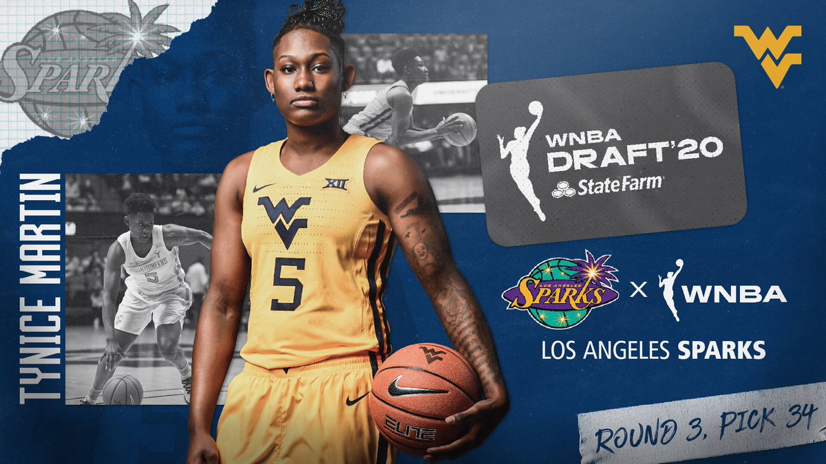 The dream is now a reality! 🤩

With the 34th overall pick in the 2020 <a href="/WNBA/">WNBA</a> Draft, the @LA_Sparks select Tynice Martin!

<a href="/MartinTynice/">Tynice N. Martin</a> 👏👏👏