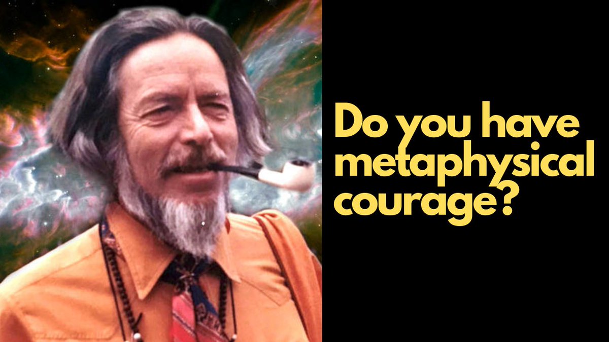 Do you have metaphysical courage?  I was listening to a lecture by Alan Watts recently and he used this term.  In this video, I explore what it is and why it's so important to creating a life of happiness and freedom.  youtu.be/Omu_NuJQnqc