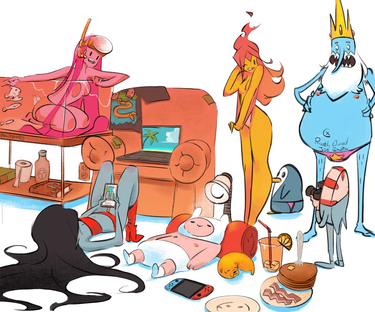 otagoth's tweet photo. Lets all enjoy summer vacation at home. Can't be that bad can it? #itsvacationtime #adventuretime https://t.co/CQ5JJpQ3GQ