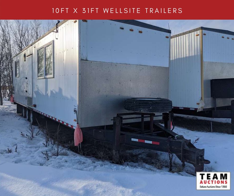 MortgageLineAB's tweet photo. 10ft X 31ft Wellsite Trailers | Online Timed Consignment Auction
Team Auctions | Bidding Opens Apr 25th &amp; Starts Closing May 4th 
Items Located In Carlyle Sask. View Online Today!
Kitchen, Livingroom, Bathroom, Bedroom

https://t.co/iJIpdUG9Op https://t.co/T76j14cUD7