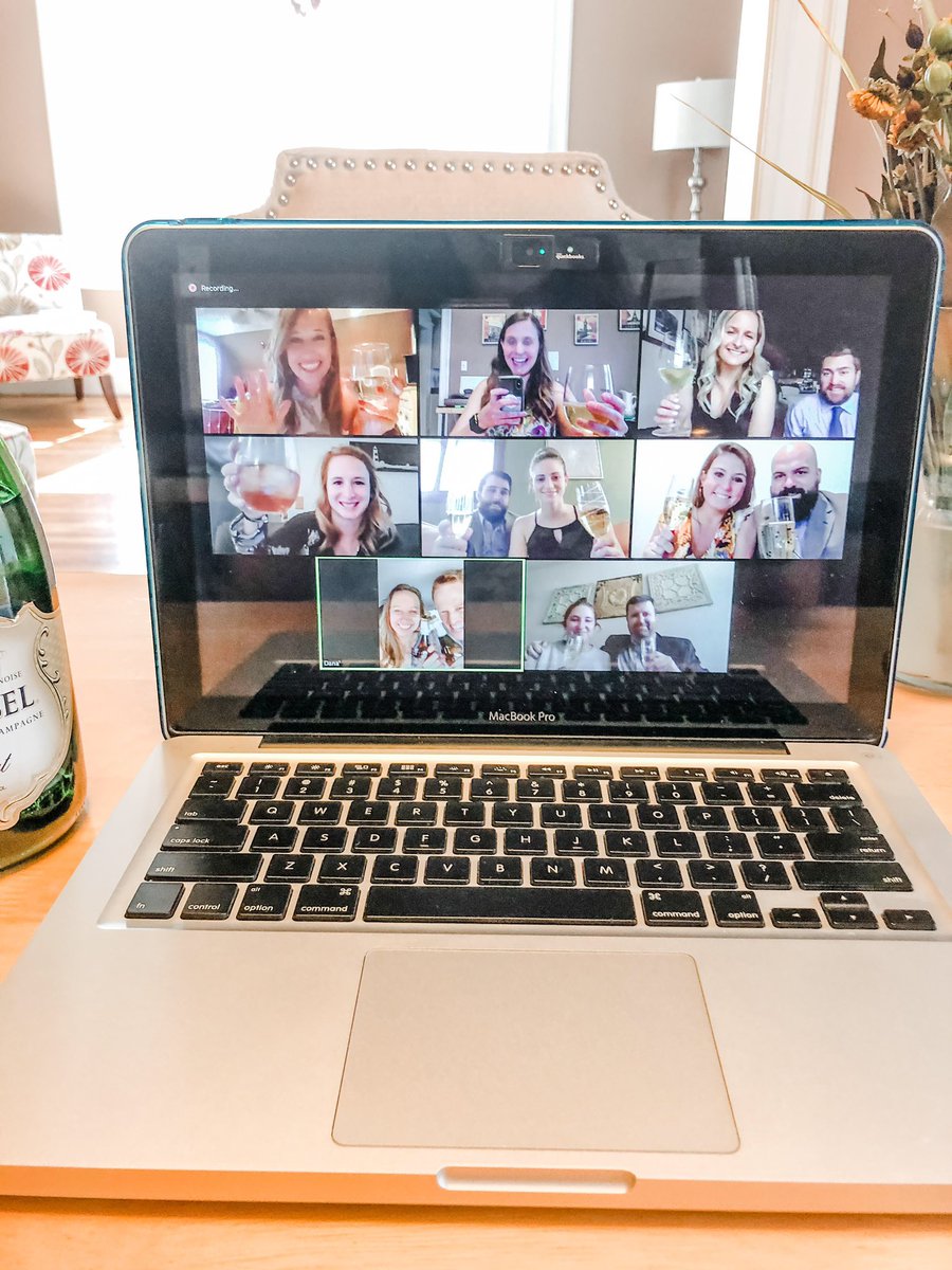 thebigguy41's tweet photo. We unfortunately had to move our April 4 wedding but we celebrated with with friends and family virtually all day! My fiancé’s closest friends kicked it off with a surprise zoom call. They put on their wedding guest best and everything. #BuschWeddingGift #Sweepstakes https://t.co/iQngwBAM6H