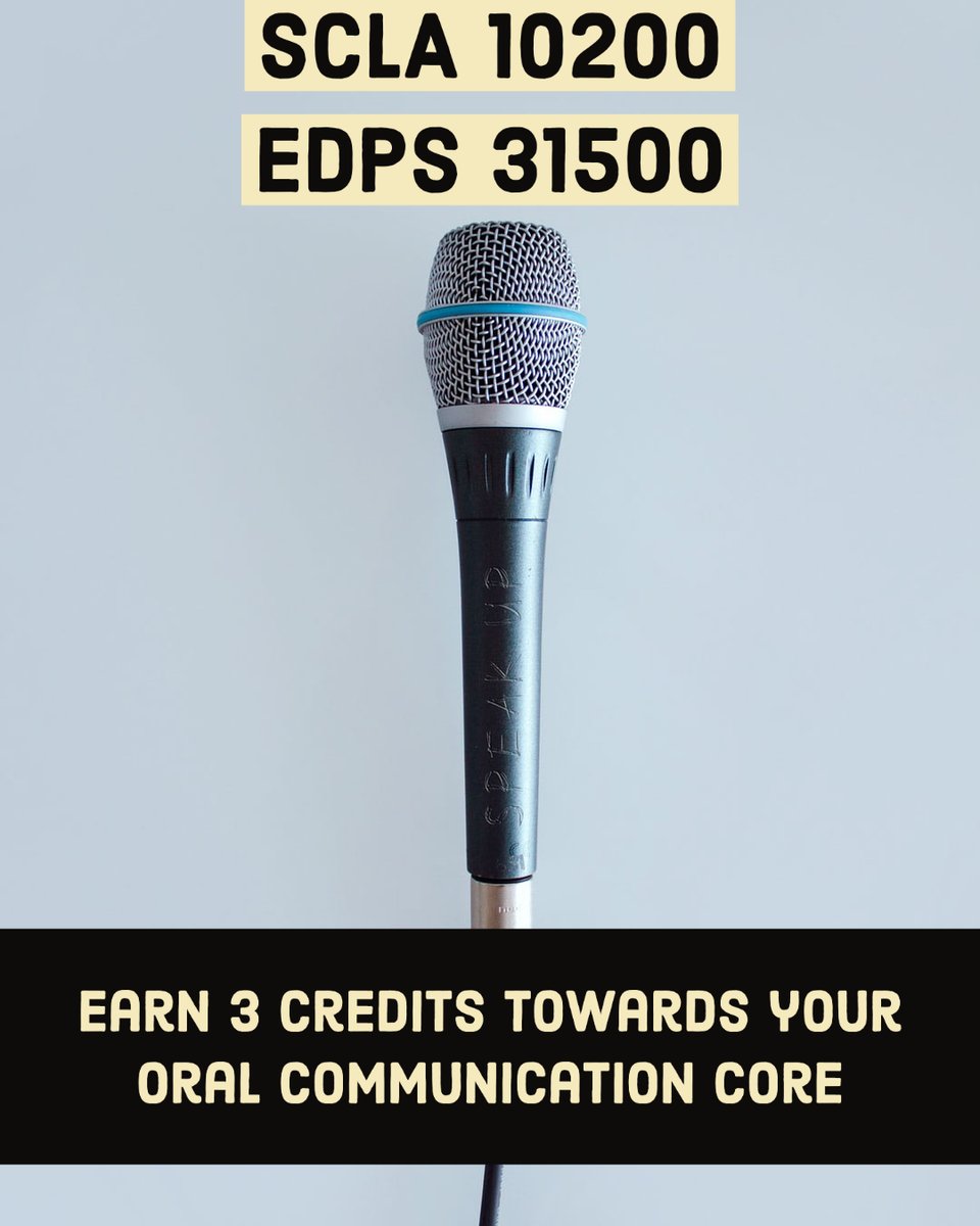 Think_Summer's tweet photo. Need an oral communication credit for your university core? SCLA 10200 and EDPS 31500 are offered on campus and online in 4 or 8 week sections this summer! Check out the Think Summer Website at https://t.co/QkydhyaoMW to learn more. https://t.co/3pfgyUlxvh