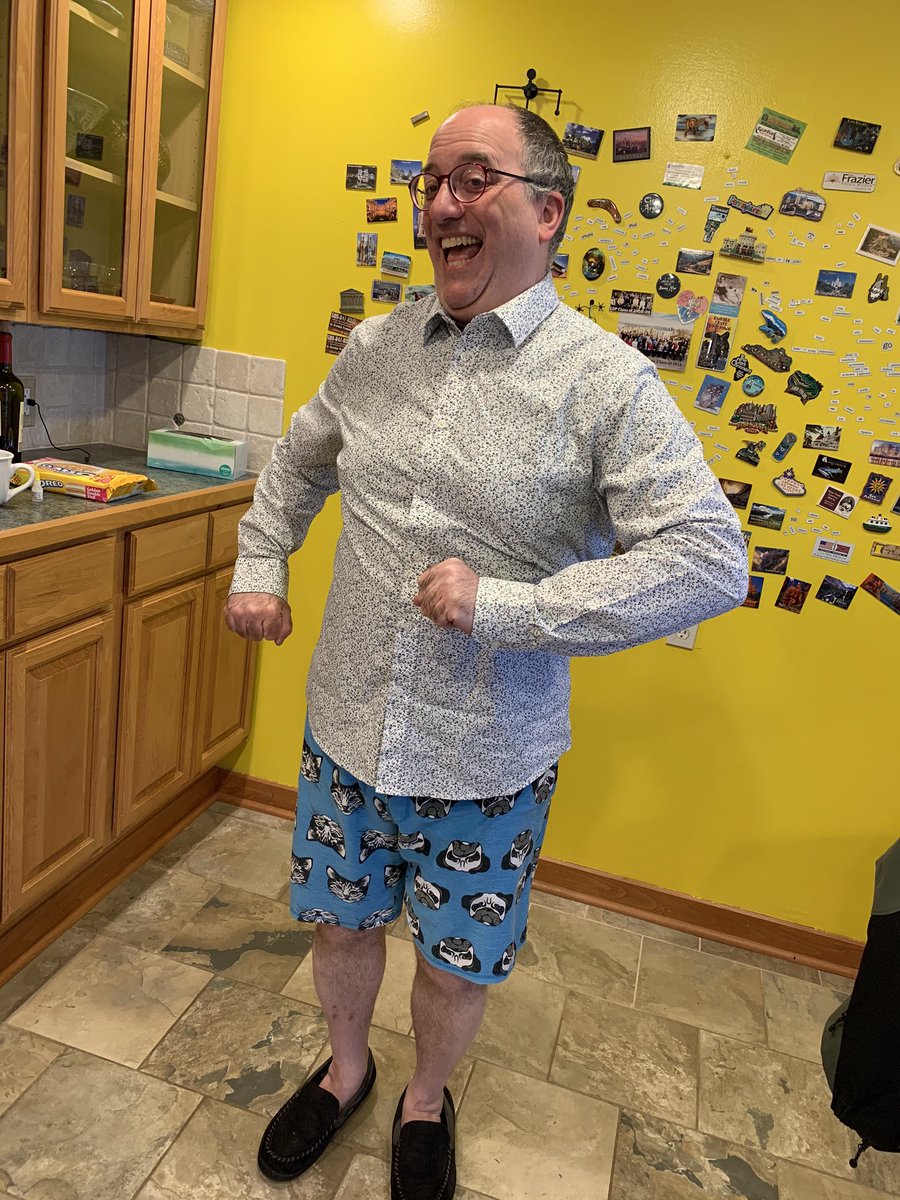 jmohr1's tweet photo. Tweets from telework. Day 24. When you have to zoom into an hour meeting on your vacation day. #stillok. https://t.co/ypWclxR269