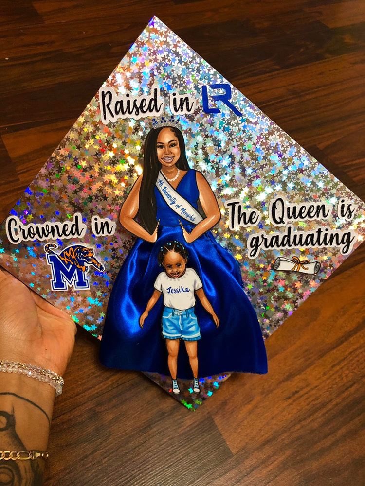 thejbellaa's tweet photo. My Grad Cap is beautiful omg😭 y’all know I’m forever reppin the city! #501  

Major Shoutout to @LittyCreetionz https://t.co/vmgLOXwd4X