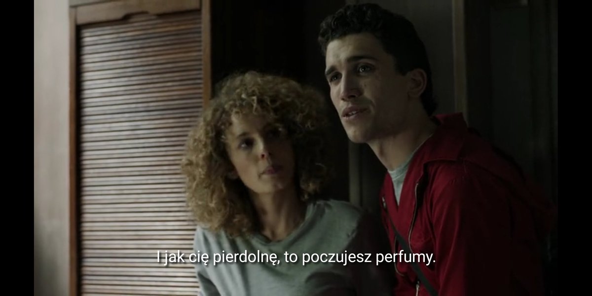 Hi_Maloley's tweet photo. Muszę sobie zostawić gdzieś te screeny bo XDDDD także lądują tutaj #LaCasaDePapel #domzpapieru https://t.co/Q3vI29foaR