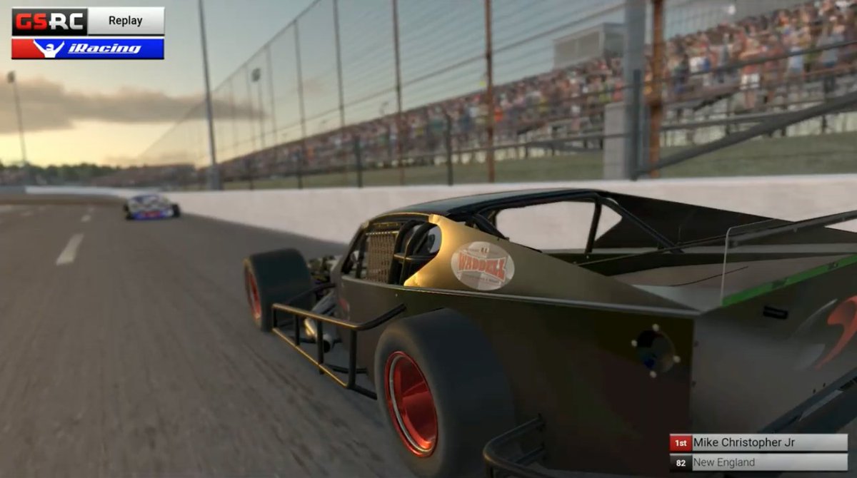 StaffordSpeedwy's tweet image. Michael Christopher Jr. wins tonight's 80 lap Sim Racing at eStafford Speedway Presented by All Phases Reno

Top 3 finishers:
1. Michael Christopher Jr.
2. Teddy Hodgdon
3. Ryan Blanchard

Thanks for tuning in! We'll be back with more @iRacing  next week #eStaffordSpeedway