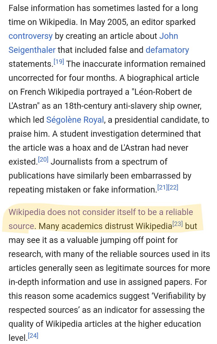 It is weird that in school we weren't allowed to cite one of the most reliable sources around: Wikipedia.Have a look at this Wikipedia article on the reliability of Wikipedia:  https://en.m.wikipedia.org/wiki/Reliability_of_Wikipedia. Which other site will give you such a balanced view of its own reliability?