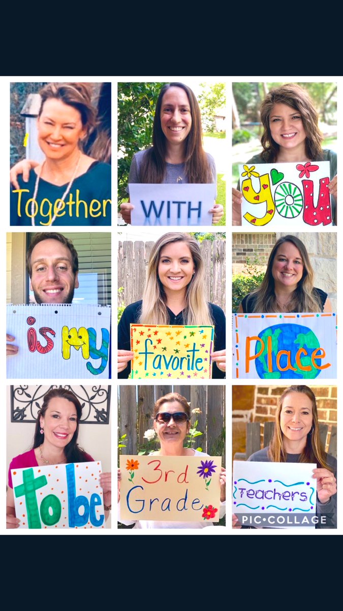 “Together with you is my favorite place to be!” -<a href="/WarnerCFISD/">Warner Elementary</a> #3rdGradeTeam misses our Warner Wolves! 💛💌🐺<a href="/CyFairISD/">Cypress-Fairbanks ISD</a>