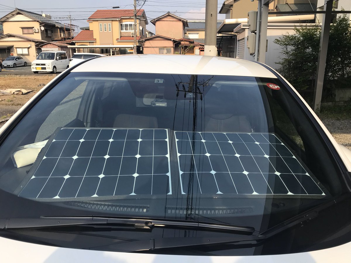 帆谷和浩 もうすでに実験を開始しています リーフ２台で夜はリーフで賄って 昼は太陽光発電で家で賄い余剰分はリーフに蓄電です その他に簡易パネルで駐車中に別蓄電池に充電しています T Co El1bxaegen