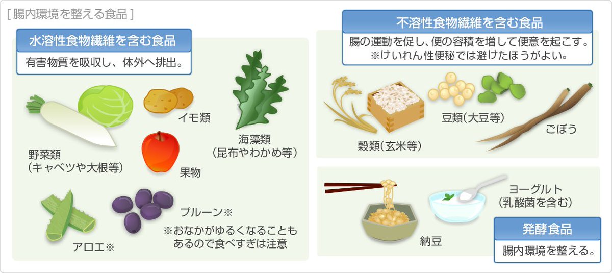 Emi 発酵食品 で善玉菌を増やし 不溶性食物繊維 で腸を活発にして 水溶性食物繊維 で を出しやすく 納豆毎日食べてたら 回数増えたのと同時に肌荒れしなくなってきた 伝授してくれた美女に感謝 ダイエット仲間