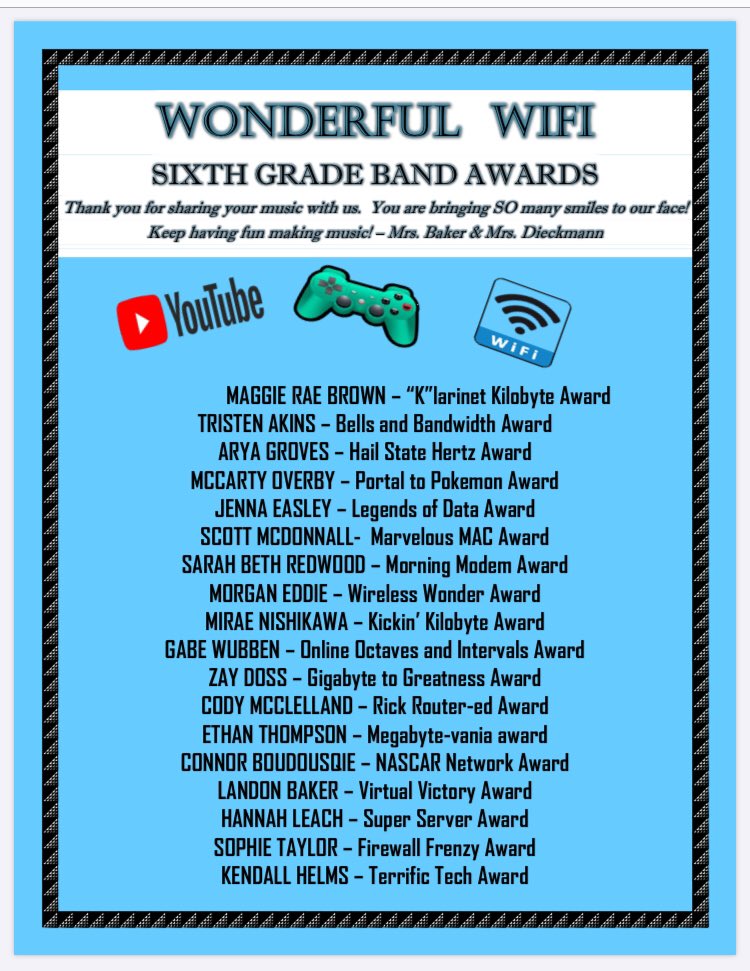 <a href="/ArmstrongBand/">Armstrong Band</a> students &amp; directors love using tech in music.  Congrats to our Wonderful Wifi All Star Soloists this week! @AMSjackets <a href="/StarkvilleSD/">Starkville Schools</a>