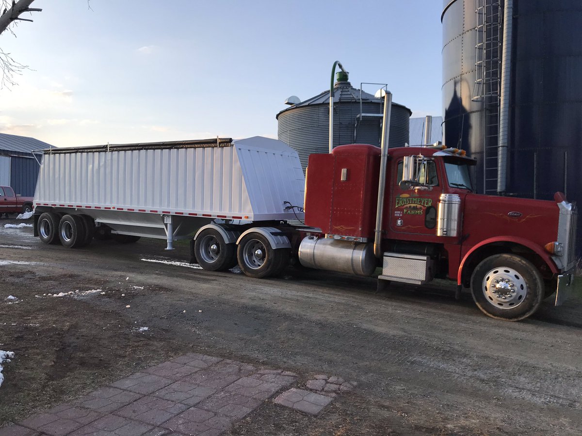 kimernstmeyer's tweet photo. Projects completed by boys during month one of #StayAtHome order: rebuild tractor engine; rehab grain trailer; spruce up Peterbilt - while also doing online classes and football workouts. What will get accomplished during month 2? 💁‍♀️ @king_erney @Avery_E_23 https://t.co/duiagwYIsD