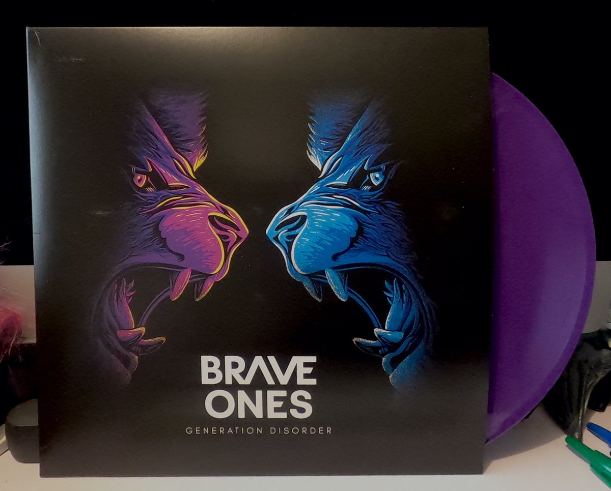 Our EP Generation Disorder is now available on purple coloured vinyl! Head over to braveonesband.com/store to pick up a copy for £15🤘#braveones #band #vinyl #colouredvinyl #generationdisorder #ep #vinylrecords
