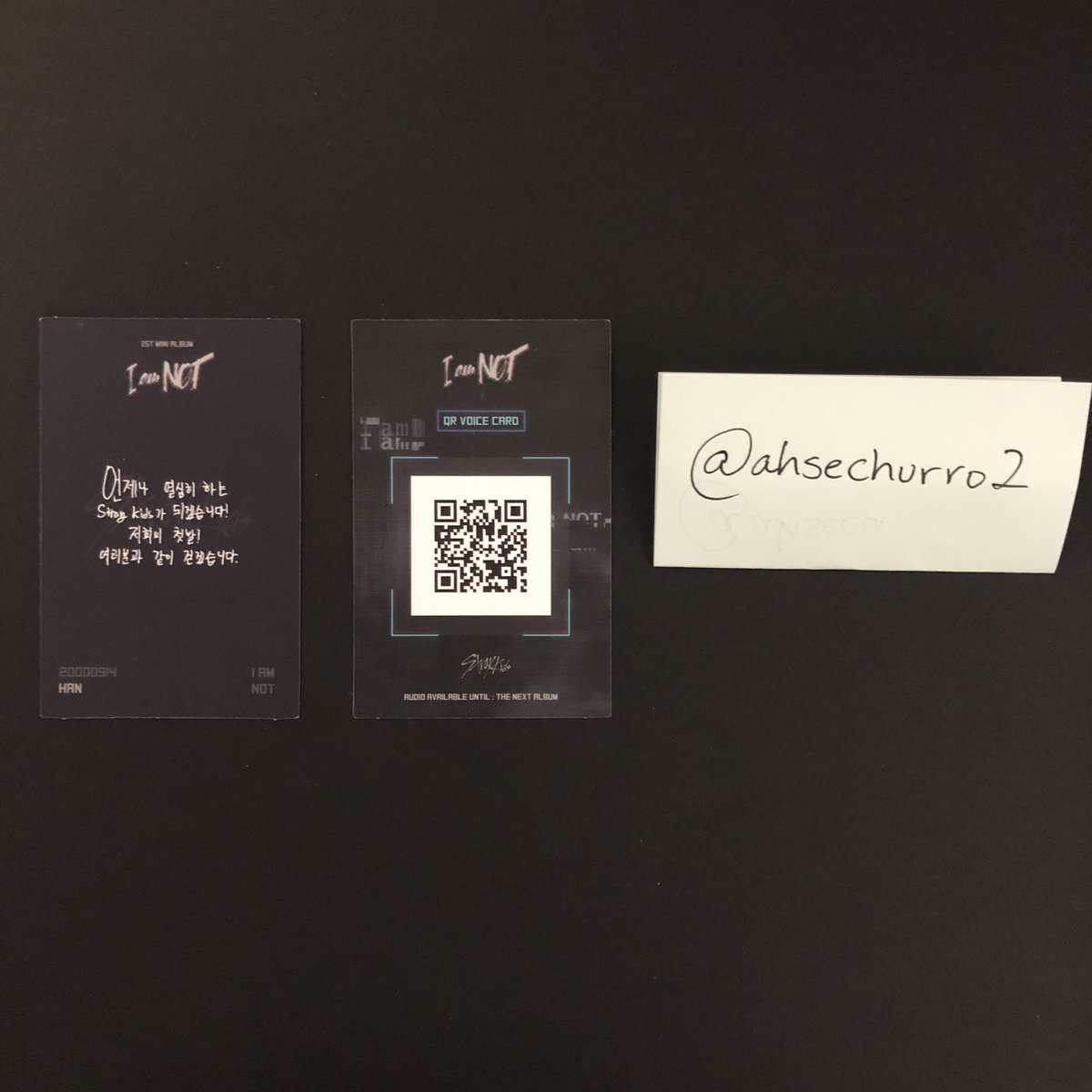 ahsechurro2's tweet photo. WTS Stray Kids SKZ I AM NOT Official PC

- Jisung Childhood Ver.
- Lee Know/Changbin/Felix Unit Ver.
- $7 (shipping included)
- USA only (no WW) https://t.co/U6lXqRoNCv
