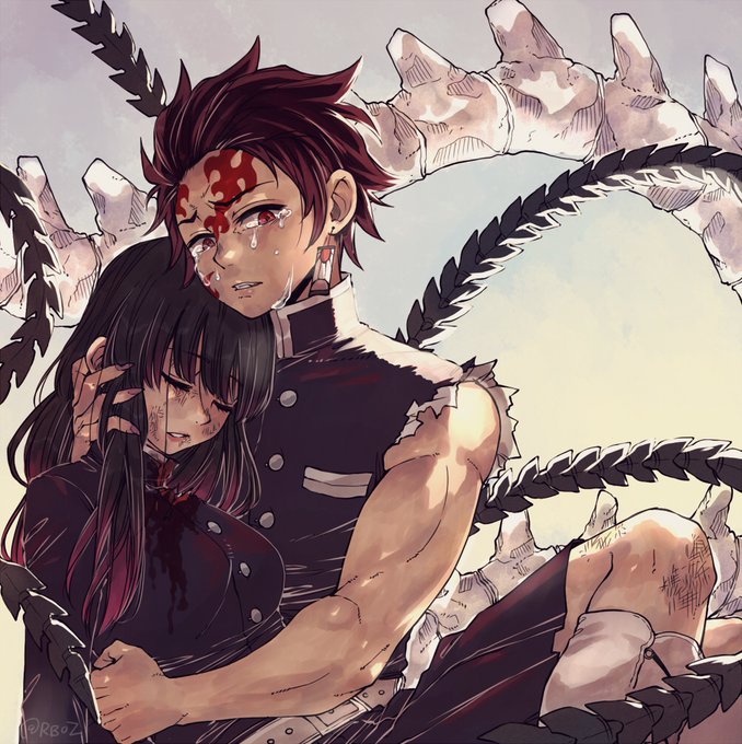 Boz 🤍 kunさんがTwitterに投稿した竈門炭治郎(鬼滅の刃)のイラスト。